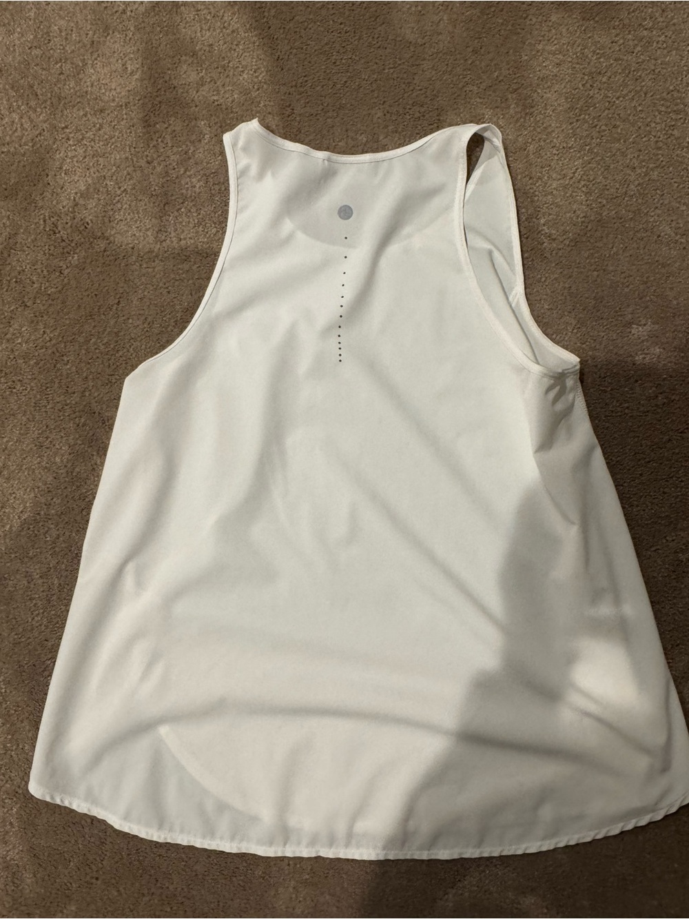 Zella White Racerback Tank Top - Picture 3 of 4